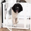 DogSpace Lassie nyomásrögzítő kapu rács kutyáknak, 73-80cm cm fehér
