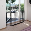 babydan flex m fekete biztonsági rács 90–140 cm – előlnézet