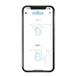 Milian Lite Bluetooth légzésfigyelő Milian App kijelző