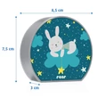 Reer MyBabyLight éjjeli fény nyuszis motívummal – gyerekszobai LED lámpa