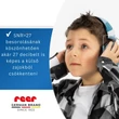 Zajszűrős fülvédő gyerekeknek utazáshoz, koncerthez kék