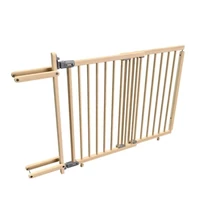 Babydan Mona fa biztonsági rács rögzítőkapcsokkal korláthoz 74,5-114,5 cm széles lépcsőfeljárókhoz