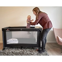 BabyDan Black utazóágy praktikus táskával fekete színű