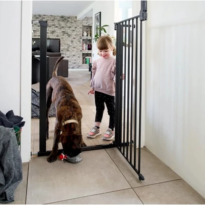 dogspace bonie fekete ajtórács nagytestű kutyákhoz