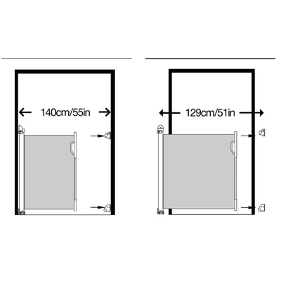 dreambaby fehér védőkapu 0–140 cm szélességhez