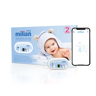 Milian Pro Bluetooth légzésfigyelő grafikus kijelző és app