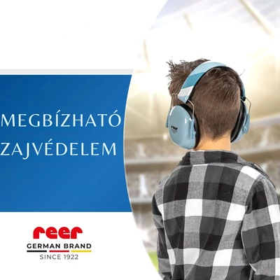 Zajszűrős fülvédő gyerekeknek utazáshoz, koncerthez kék