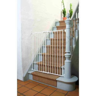 Streamline Pet Gate extra magas kutyarács 63,5-107 cm széles átjárókba csavaros rögzítéssel fehér