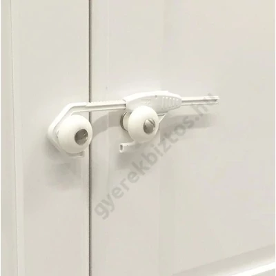 BabyDan Slide Lock szekrényajtó zár fehér színben