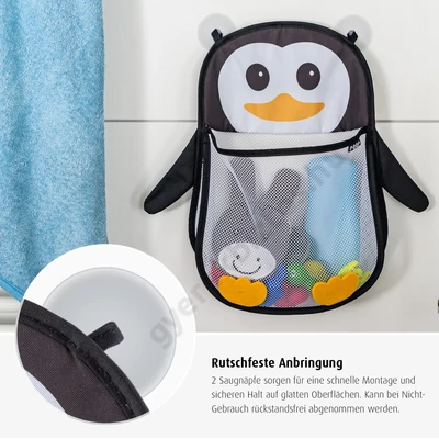 pingvines fürdőszobai játék tároló