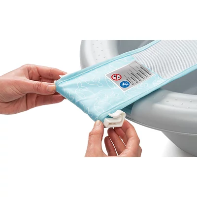 MyHappyBath fürdőháló rögzítése babakád pereméhez